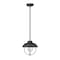 Z-Lite Ansel 1 Light Outdoor Pendant, Black & Black 590P-BK - alternate 2